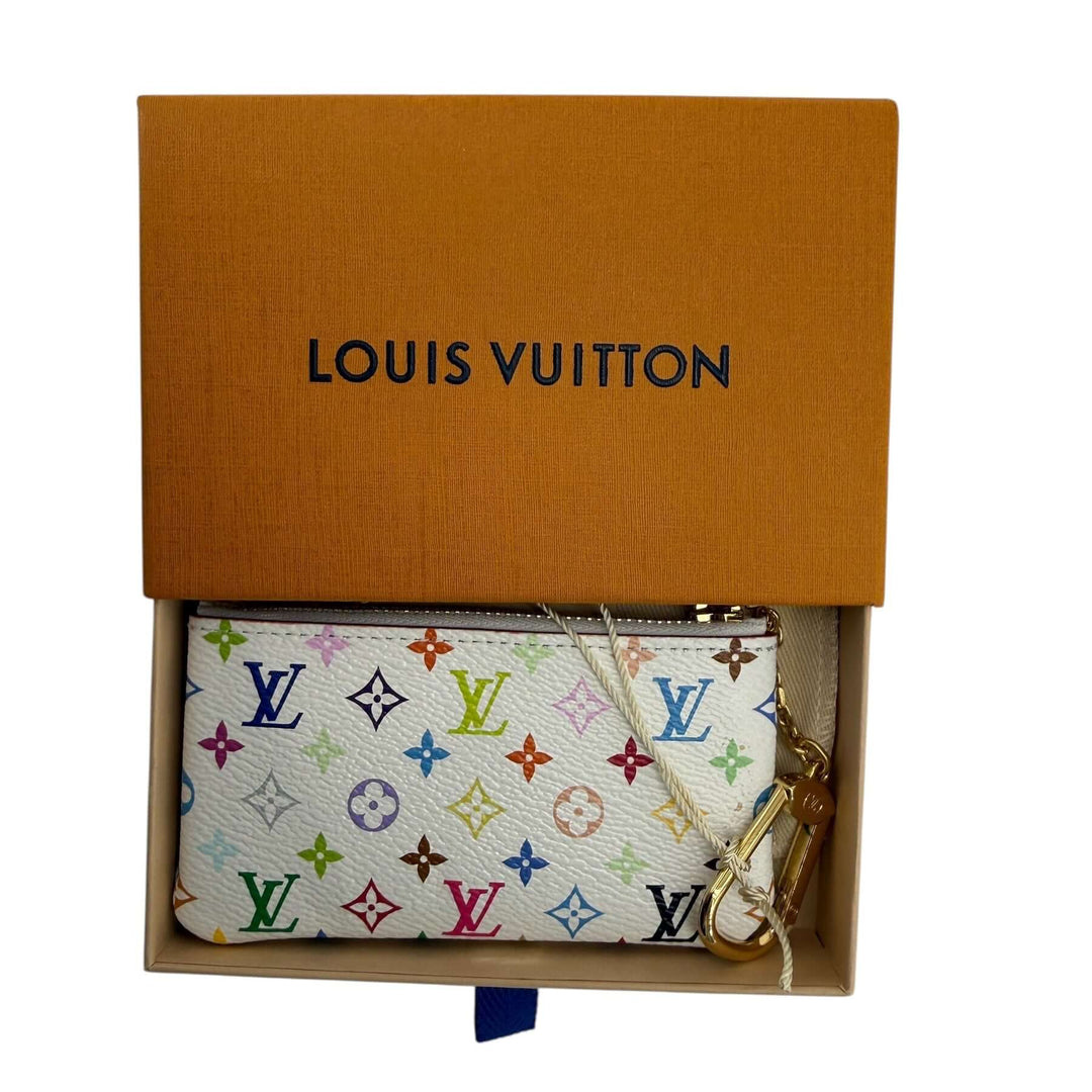 Louis Vuitton LV x TM multicolor key pouch back view
