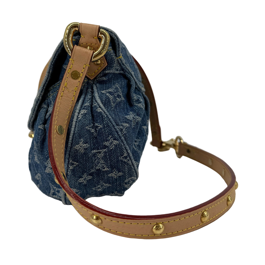 Louis Vuitton Monogram Denim Sunset Blue Shoulder Bag