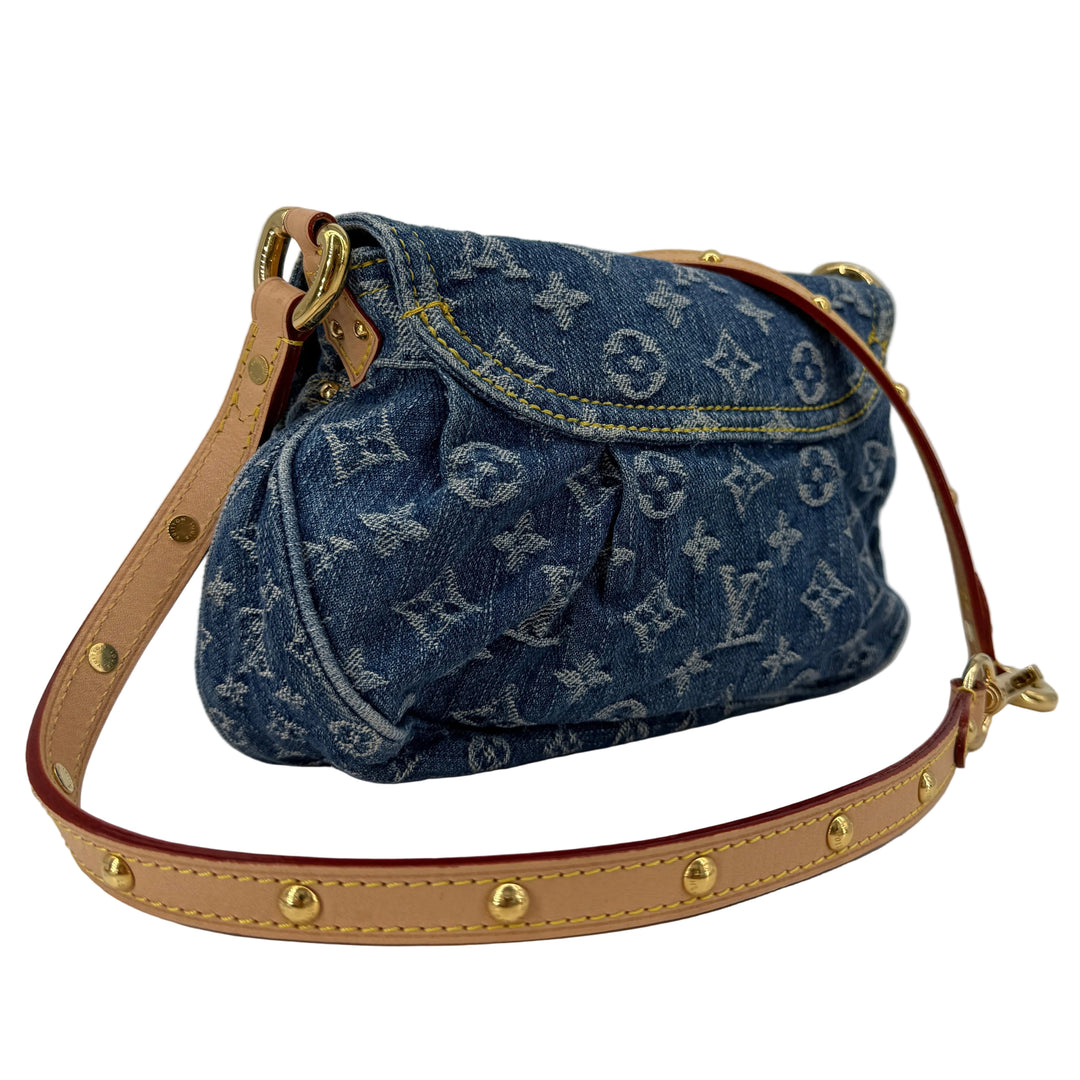 Louis Vuitton Monogram Denim Sunset Blue Shoulder Bag