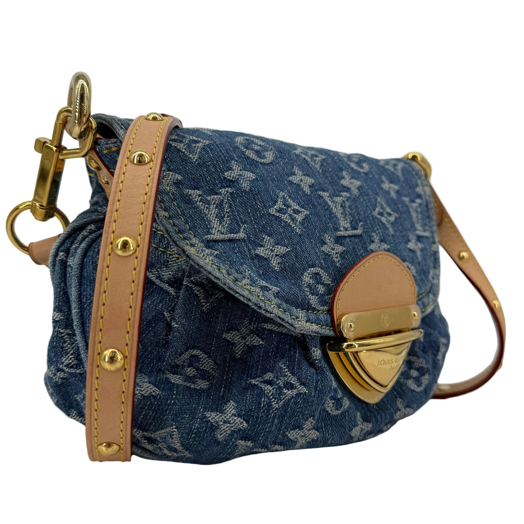 Louis Vuitton Monogram Denim Sunset Blue Shoulder Bag