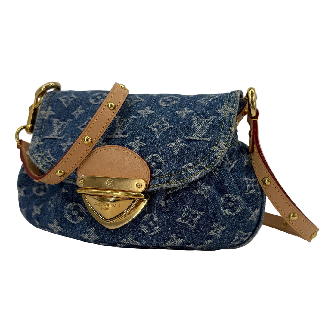 Louis Vuitton Monogram Denim Sunset Blue Shoulder Bag