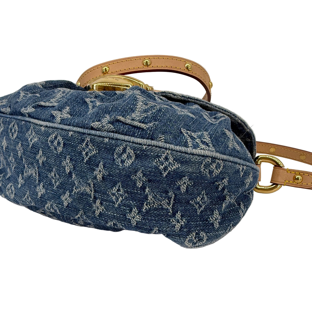 Louis Vuitton Monogram Denim Sunset Blue Shoulder Bag