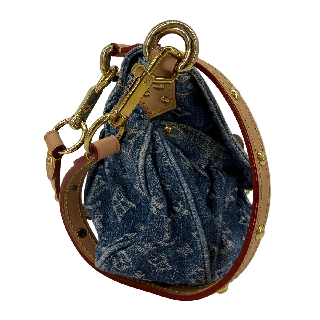 Louis Vuitton Monogram Denim Sunset Blue Shoulder Bag