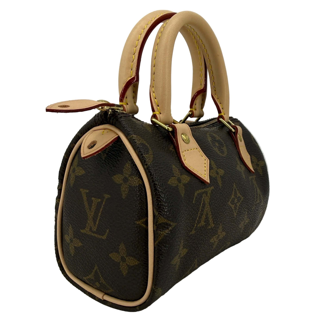 Louis Vuitton Mini HL Speedy handbag in Monogram coated canvas with refreshed Vachetta leather details.