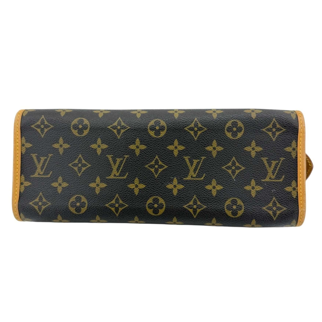 Louis Vuitton Monogram Popincourt Top Handle Handbag featuring iconic coated canvas and vachetta leather trim.
