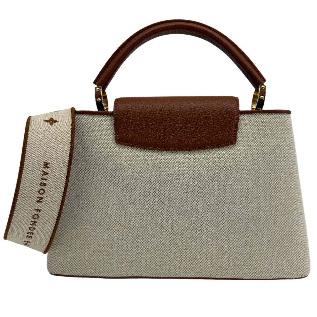 Louis Vuitton Canvas Taurillon Capucines MM – Caramel