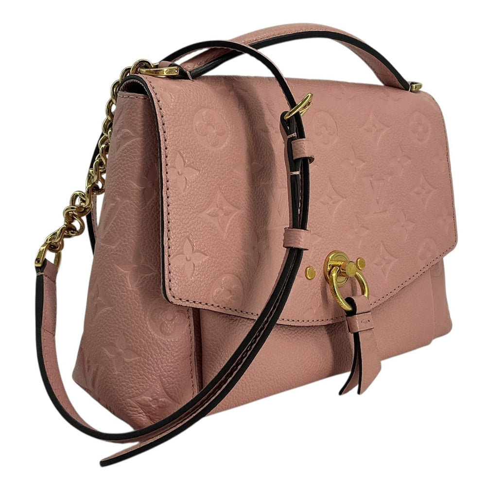 Angled view of Louis Vuitton Blanche BB Rose Poudre handbag