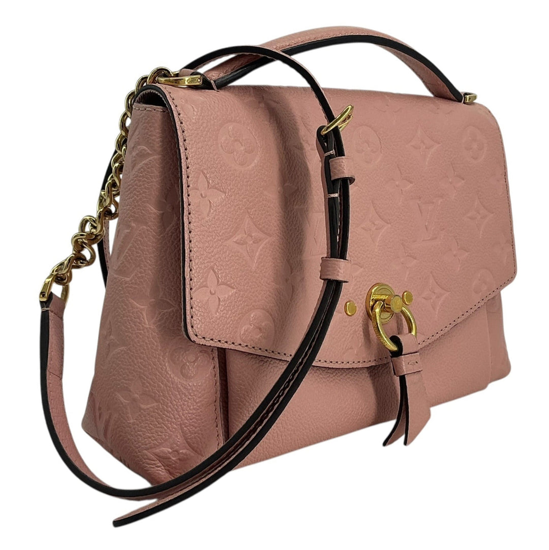 Angled view of Louis Vuitton Blanche BB Rose Poudre handbag