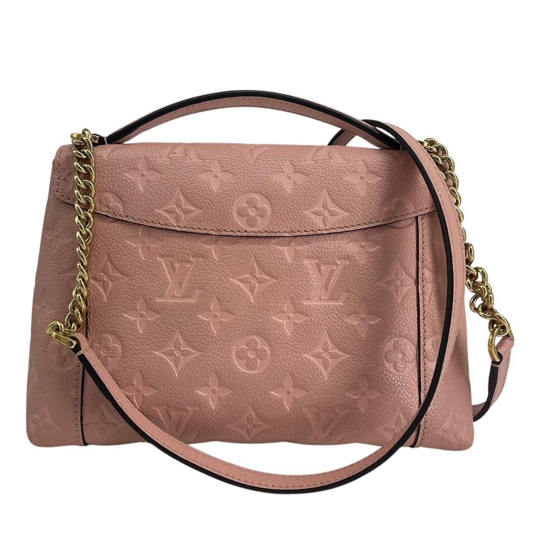 Reverse exterior of Louis Vuitton Blanche BB Rose Poudre