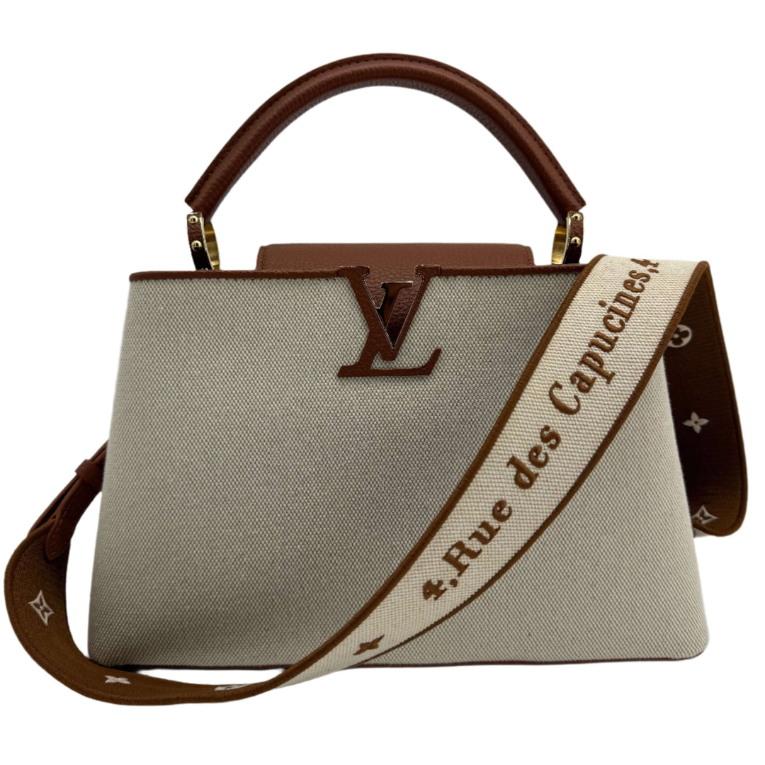 Louis Vuitton Canvas Taurillon Capucines MM – Caramel
