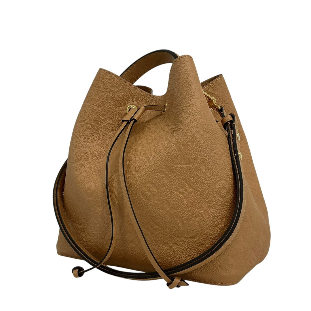 Louis Vuitton Empreinte NéoNoé MM Arizona opposite exterior with leather drawstring