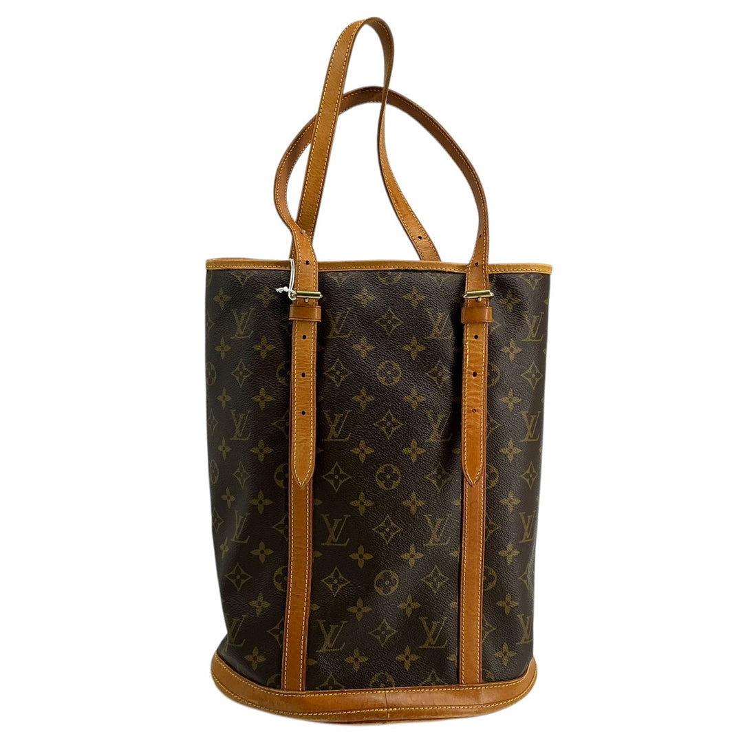 Reverse exterior of Louis Vuitton Monogram Bucket Bag