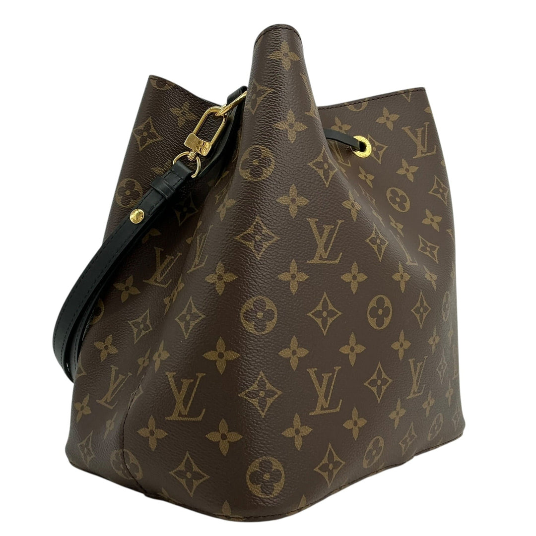 Louis Vuitton Monogram NéoNoé MM Black opposite angled exterior