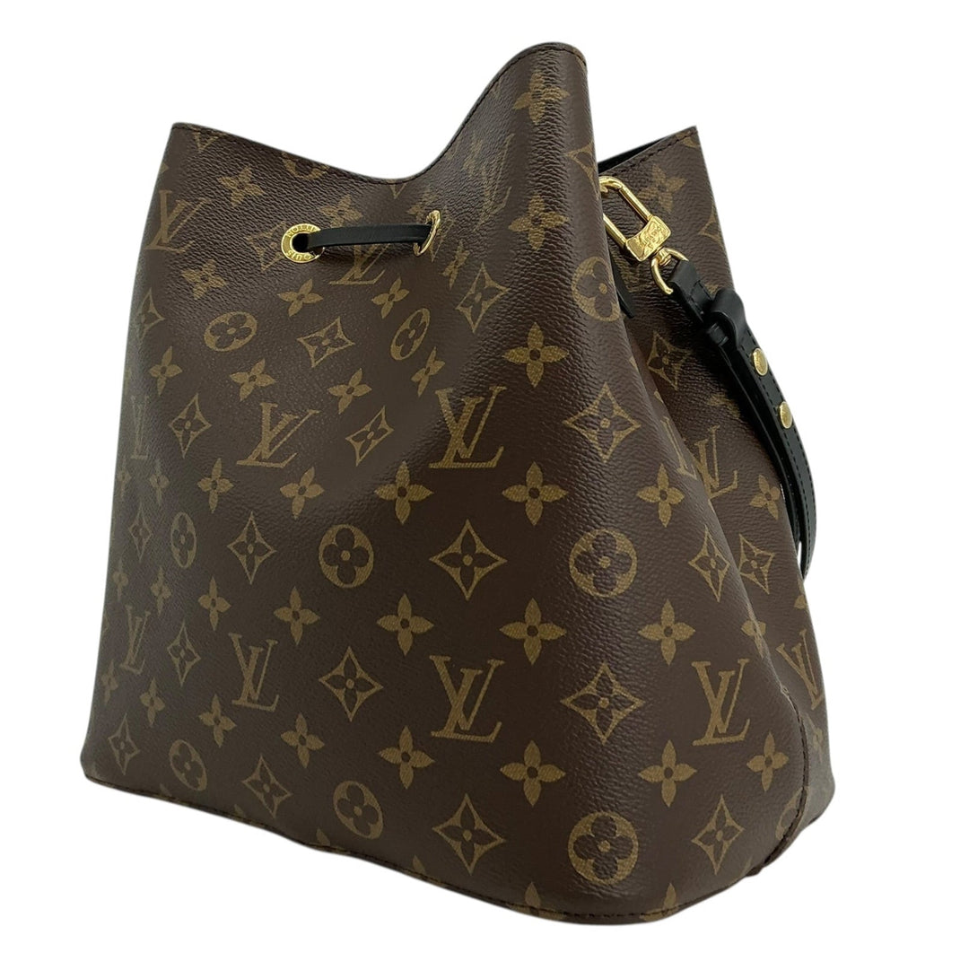 Louis Vuitton Monogram NéoNoé MM Black rear angled exterior