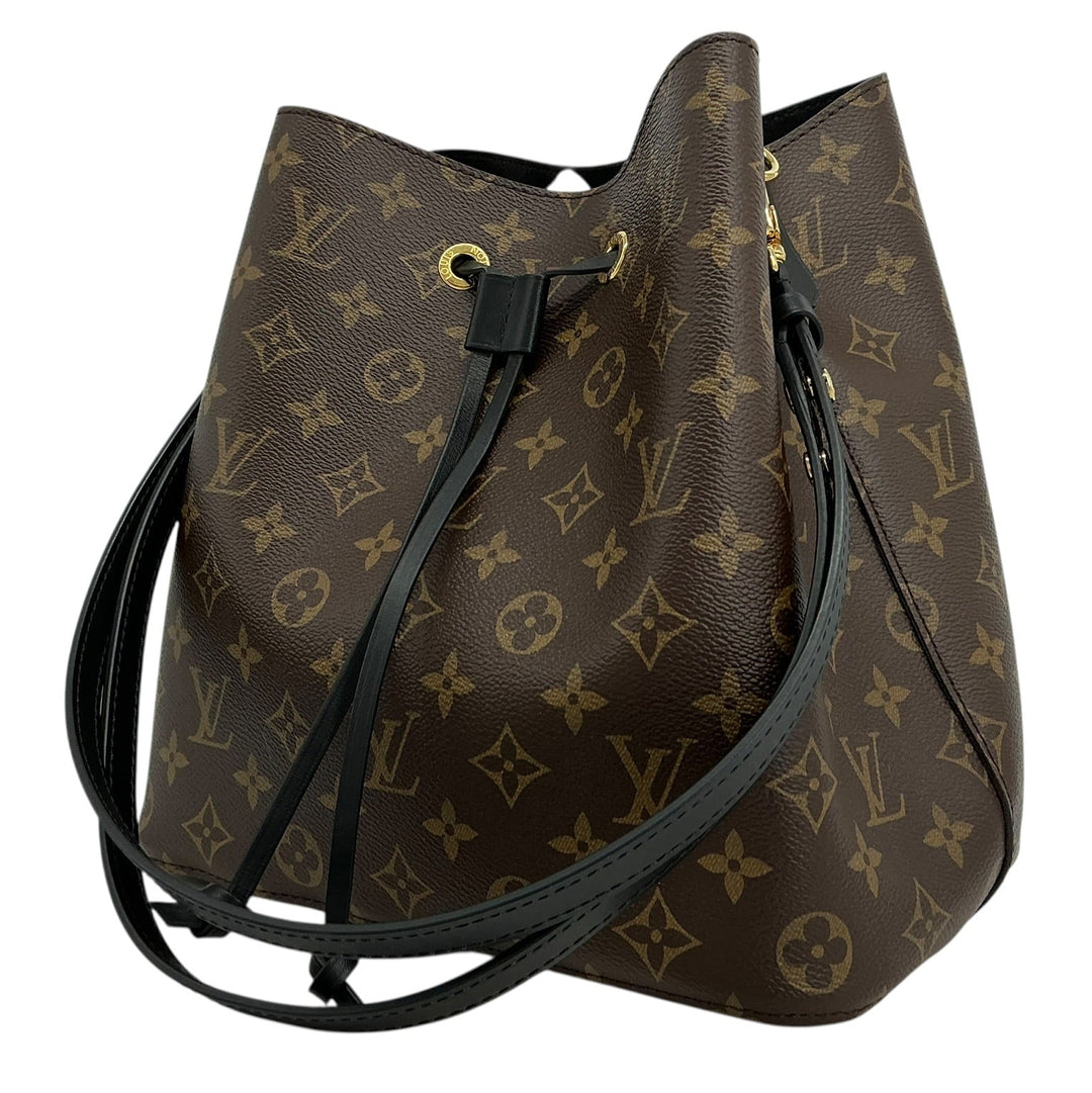  Louis Vuitton NéoNoé MM M44020 side profile with black leather trim