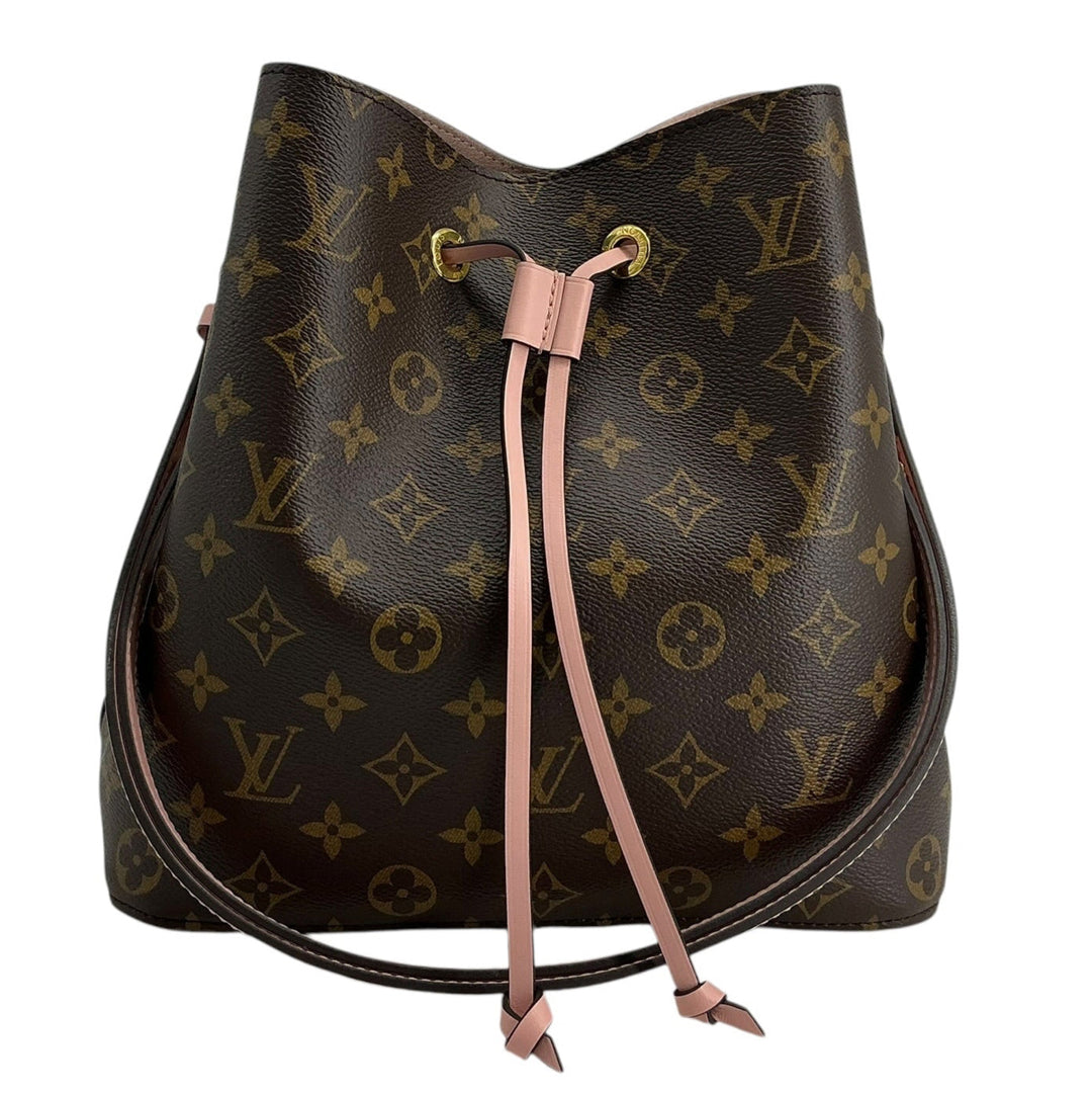 Louis Vuitton NeoNoe MM Monogram Rose Poudre bucket bag front