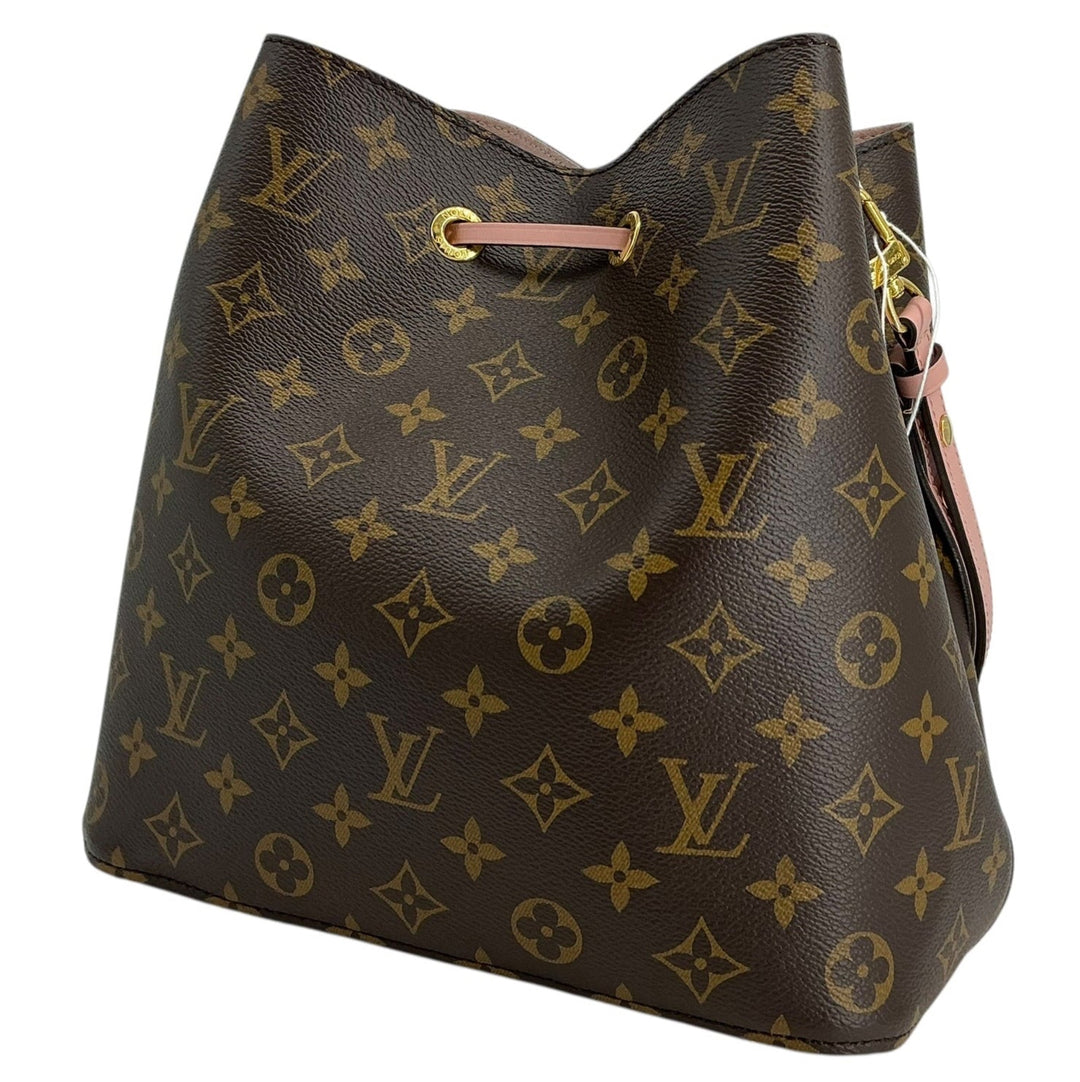 Rear view of Louis Vuitton NeoNoe MM Monogram coated canvas