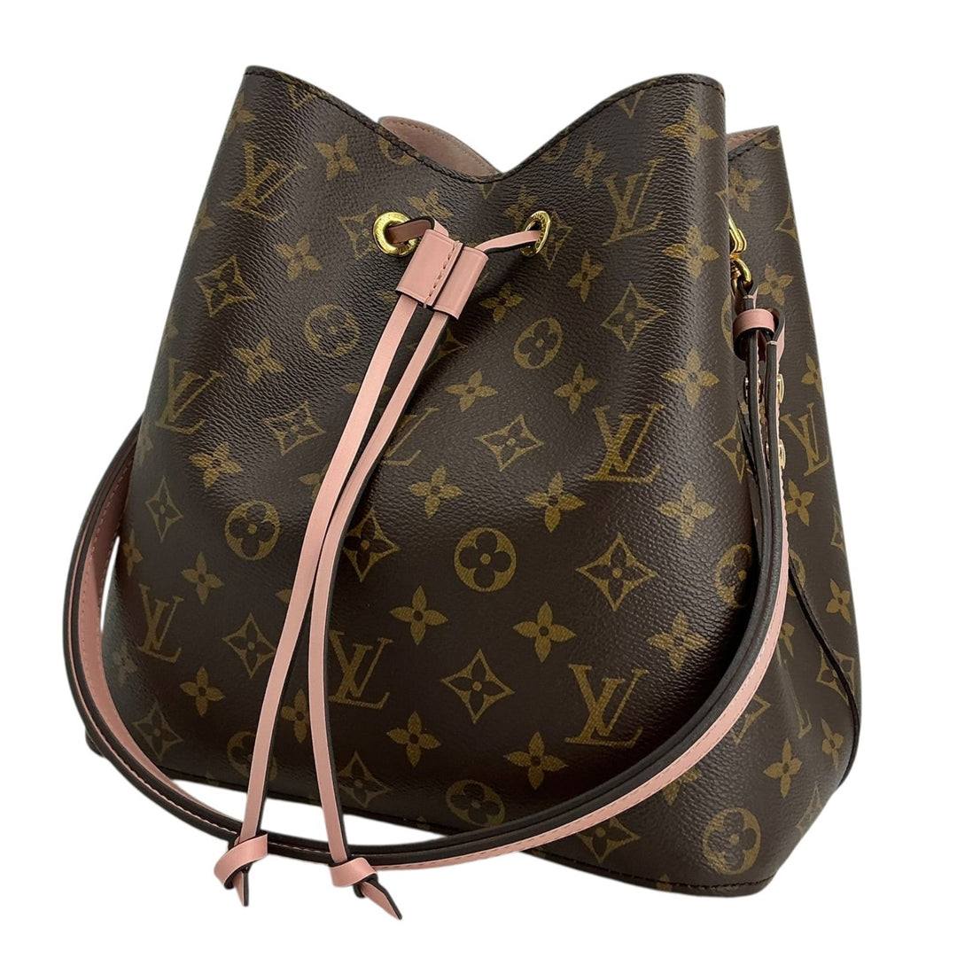 Louis Vuitton NeoNoe MM Rose Poudre drawstring and gold-tone hardware