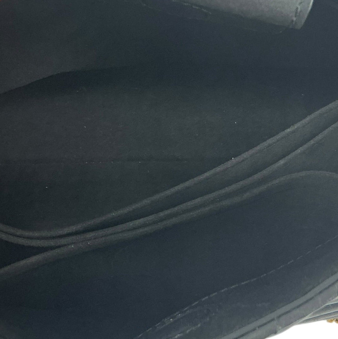  Louis Vuitton New Wave Chain Tote black microfiber interior and pockets