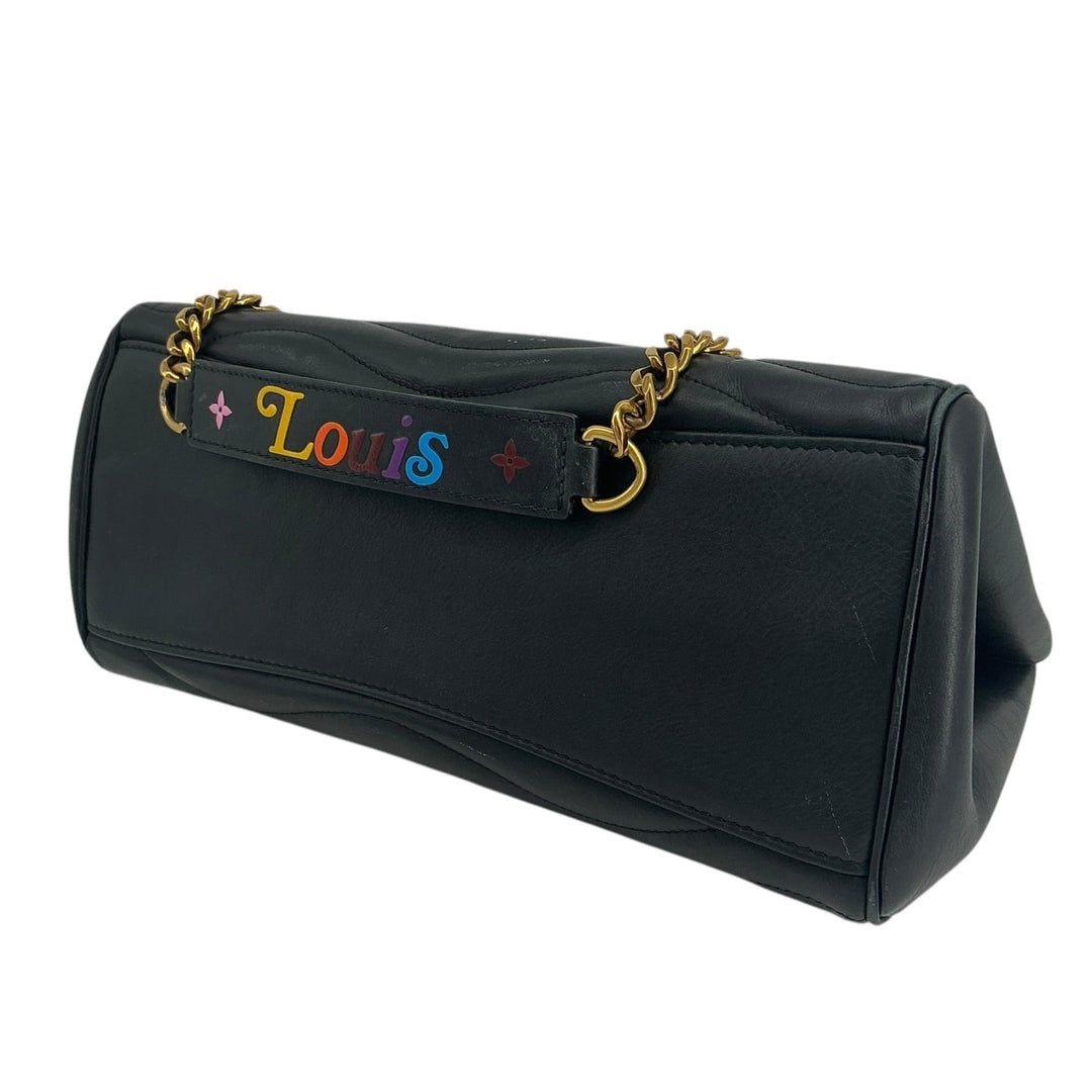  Louis Vuitton New Wave Chain Tote reverse leather surface wear