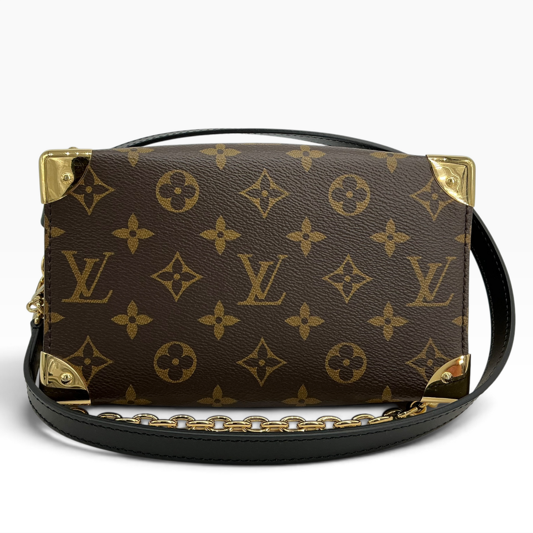 Louis Vuitton Speedy Trunk 20 Monogram base and reinforced corner hardware