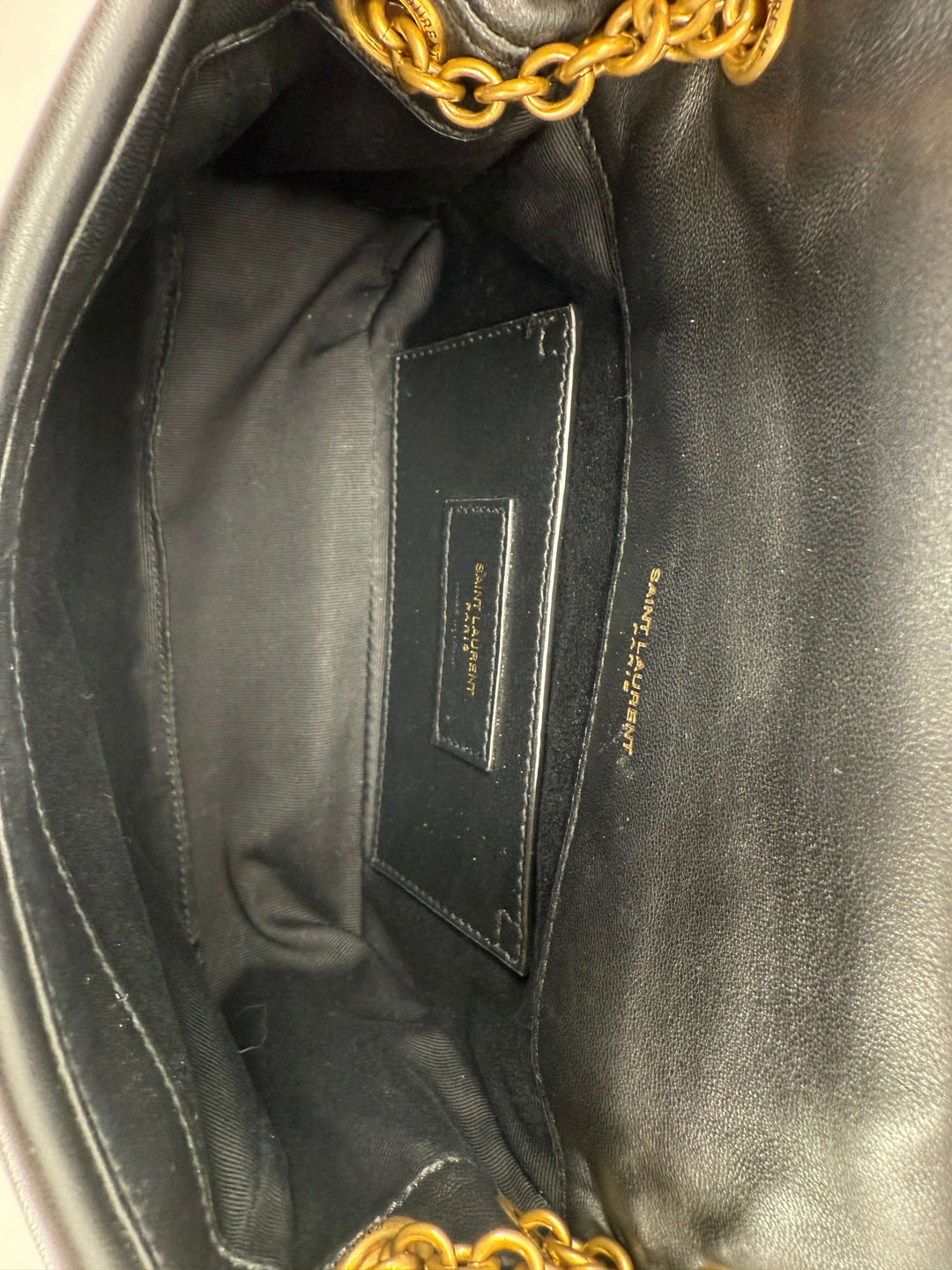 Saint Laurent Mini Jamie Black Nappa Leather Bag | LuxLoveLouis