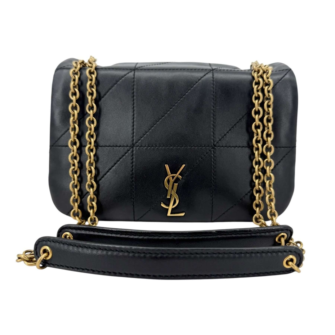 Saint Laurent Mini Jamie Black Nappa Leather Bag | LuxLoveLouis