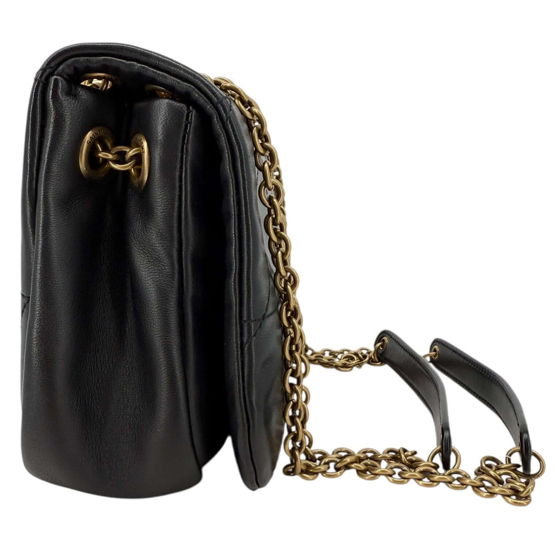 Saint Laurent Mini Jamie Black Nappa Leather Bag | LuxLoveLouis