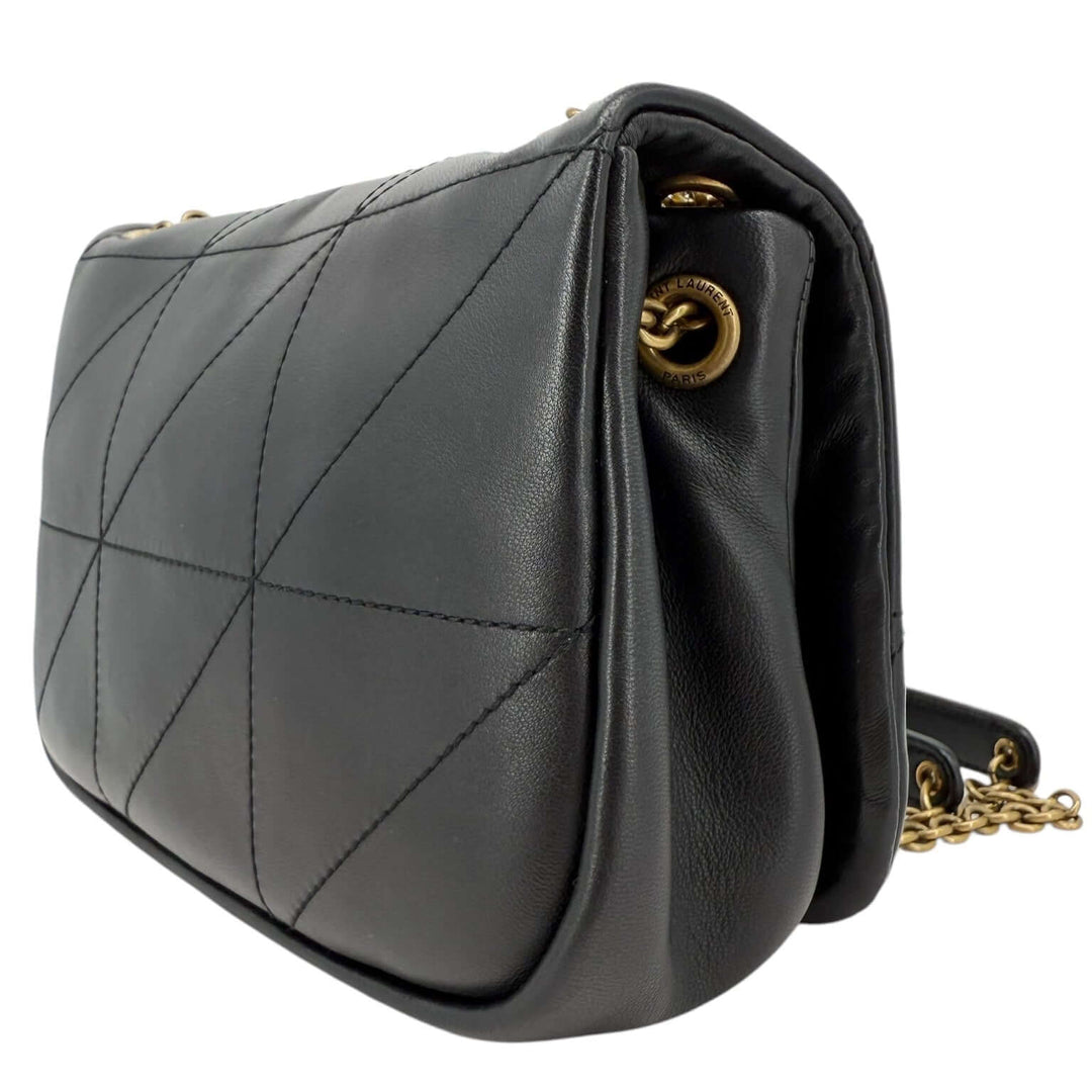 Saint Laurent Mini Jamie Black Nappa Leather Bag | LuxLoveLouis