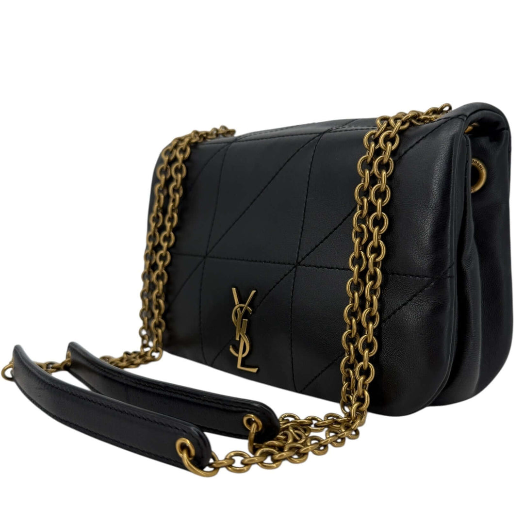 Saint Laurent Mini Jamie Black Nappa Leather Bag | LuxLoveLouis